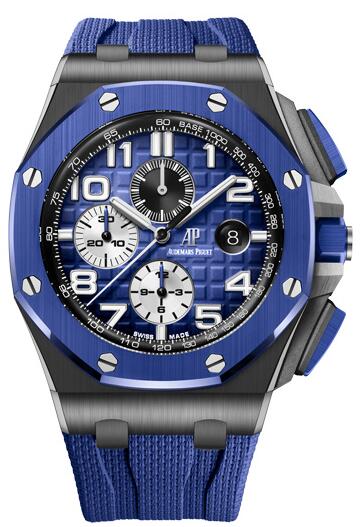 Audemars Piguet Royal Oak Offshore 44 Ceramic Blue watch REF: 26405CE.OO.A030CA.01 - Click Image to Close